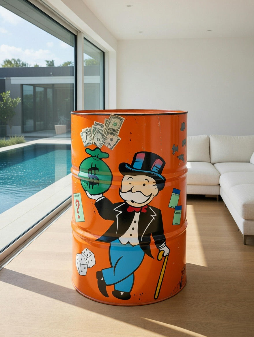 Bidon Pop Art Monopoly | Modèle UNIQUE
