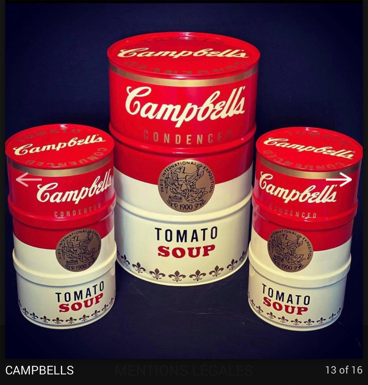 Bidon Campbell's Tomato Soup