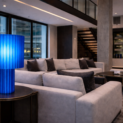 Lampe LOFT Translucide Bleu